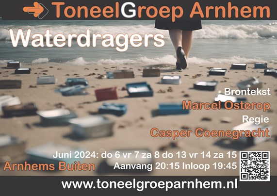 Poster Waterdragers Toneelgroep Arnhem